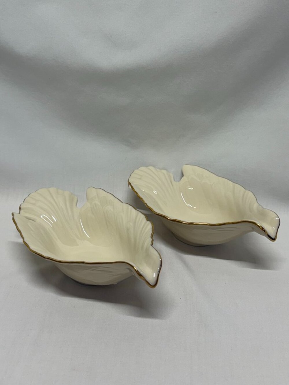 Vintage Lenox Dove Collection Ivory Porcelain Candy Nut Dish 24K Gold Trim USA